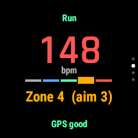 Heart rate screen